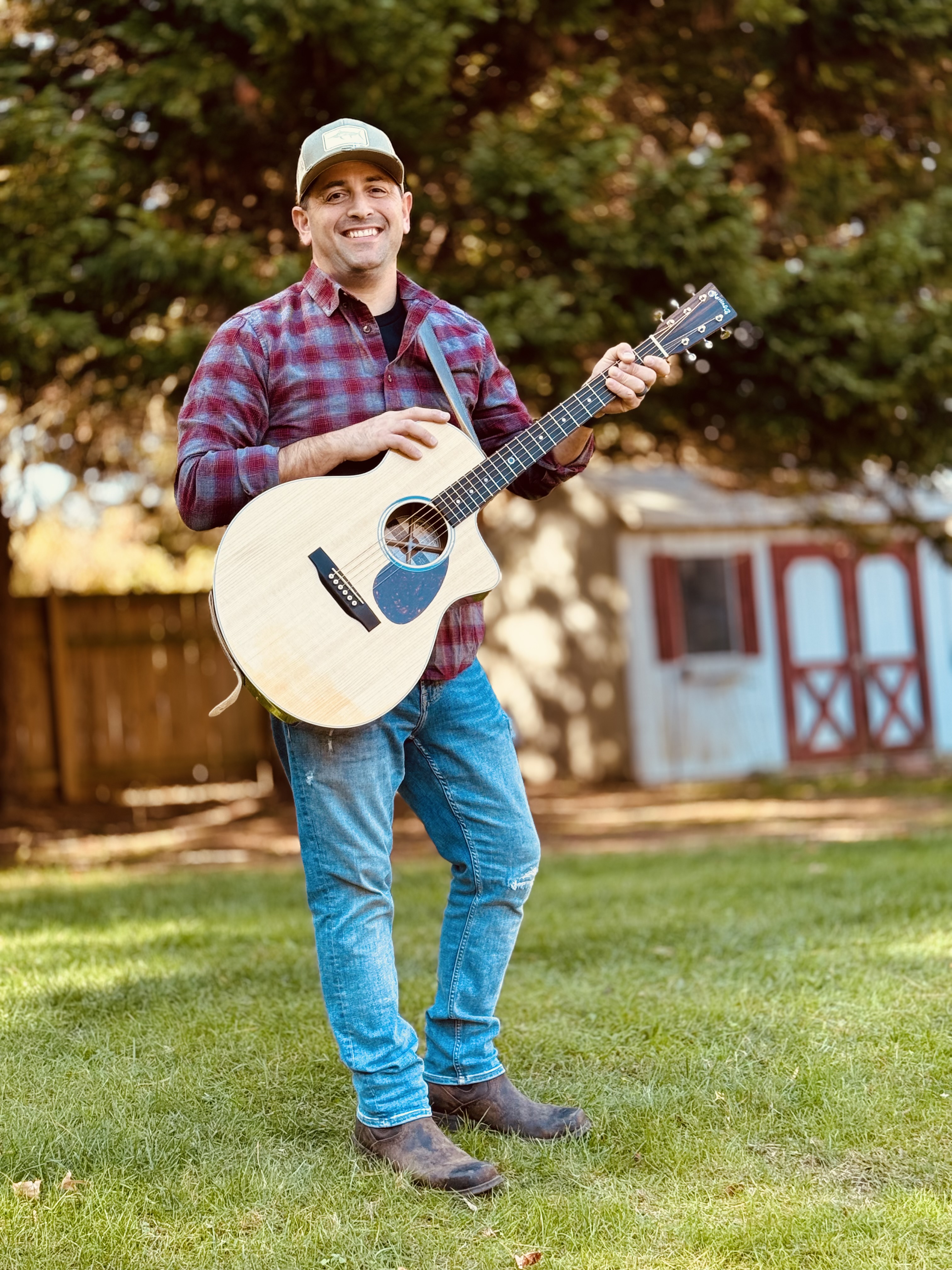 Tim Beckman with guitar